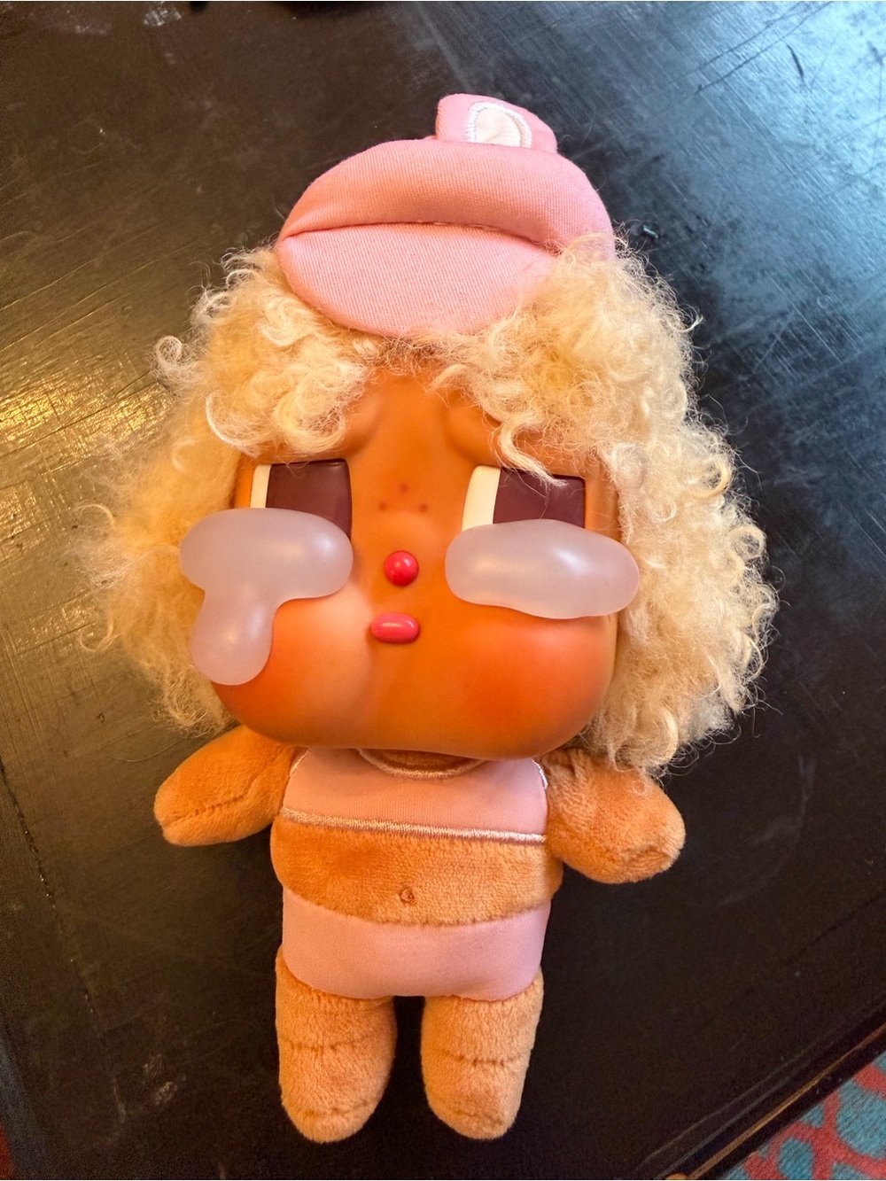 New without Box Plush Crying Doll Toy in Peach and Pink cry baby. Kubao